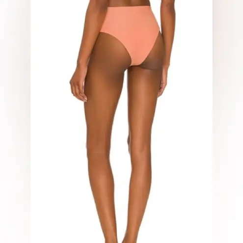 Tularosa  Lucci High Waisted Bikini Bottom in Coral Sz L