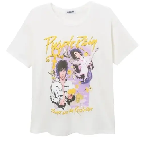 Daydreamer Prince & the Revolution Purple Rain Flowers Tee, Size S, New w/o Tag