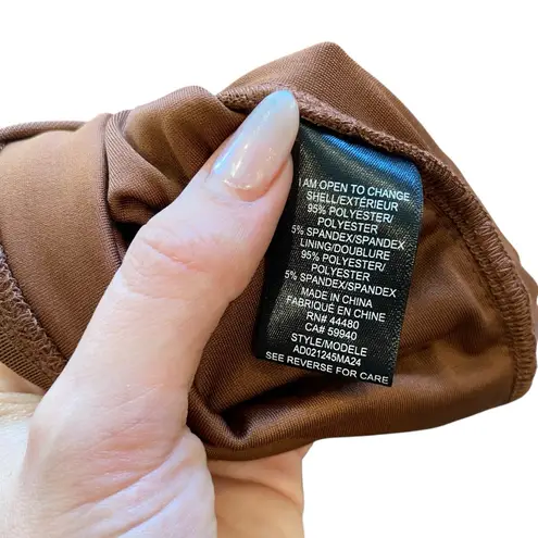 AFRM Biona Ruched Maxi Dress In Dark Clay Brown