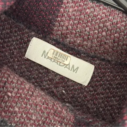 NAADAM Checkered Turtleneck Sweater Size XS