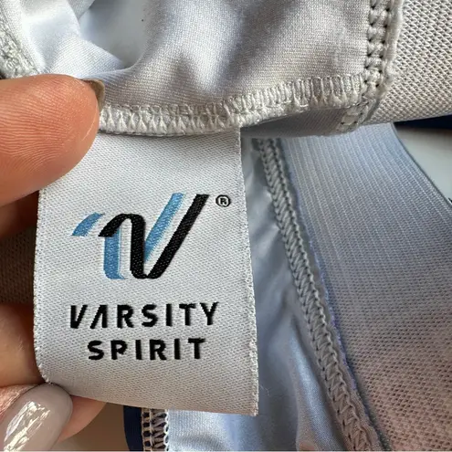 Varsity  Navy and White Cheerleading Sports Bra Size Small