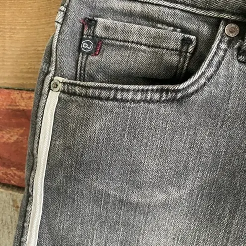 Dear John Black Skinny Crop Jeans With Side Stripe Size 27