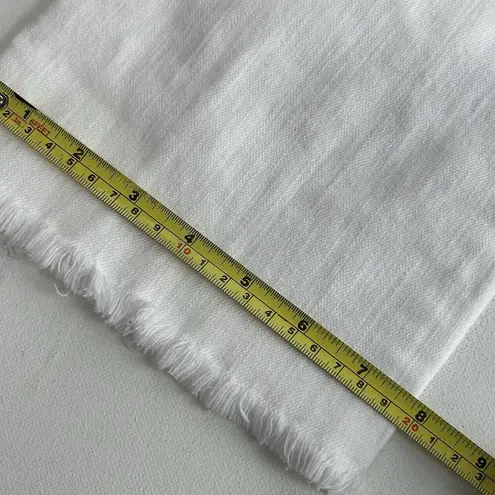 Johnny Was Cropped Baby Boot White Jeans women Flowers Eyelet size 32