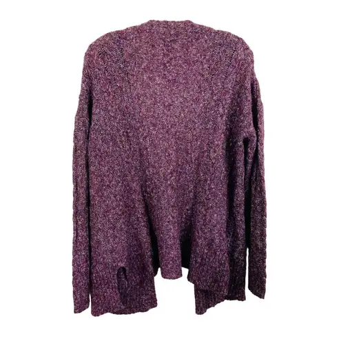 Cape Juby Cardigan Sweater Womens Purple Size Medium 2 Pockets
