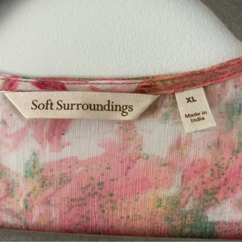 Soft Surroundings Embroidered Beaded Primavera Boho Topper Kimono Cardigan XL