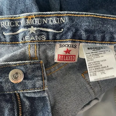 Rocky Mountain Rockies Relaxed SZ 17 LONG Jeans Vintage High-Rise Medium Wash