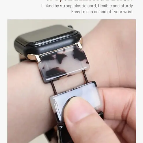 Smartwatch Tortoise Shell Band Gold thumbnail 4