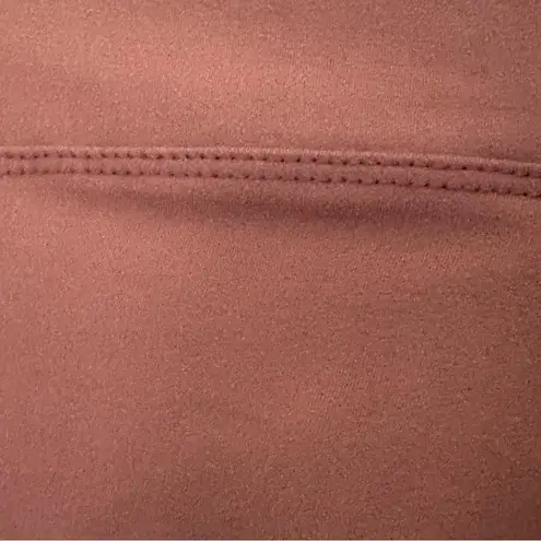 Mauve Pink High Waist Athleisure Leggings One Size Fits Most Flaw