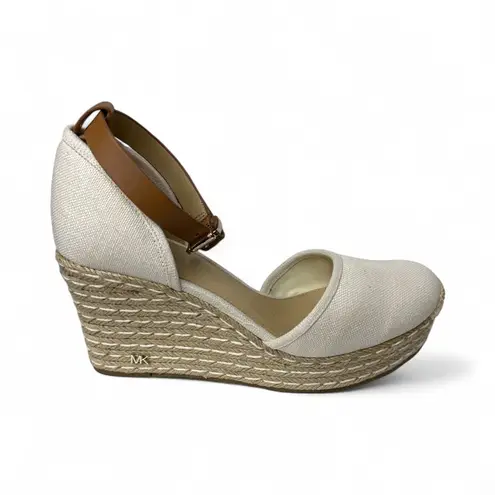 Michael Kors  Black Kendrick Wedge Sandals Size 8