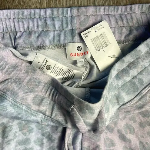 Sundry Animal Print Jogger Sweatpants Size1 (Small)