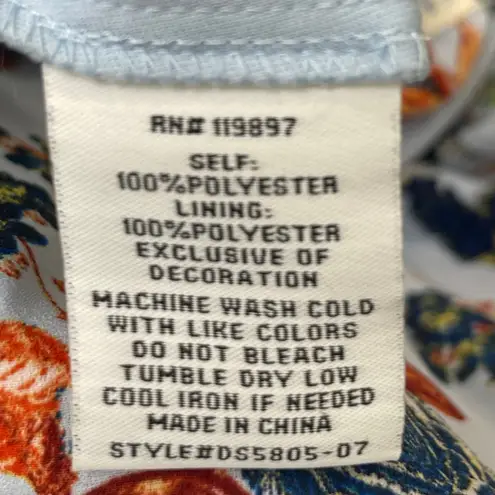 Collective Concepts Floral Sleeveless Cami Halter Neck Flare Mini A-Line Dress M - Image 3