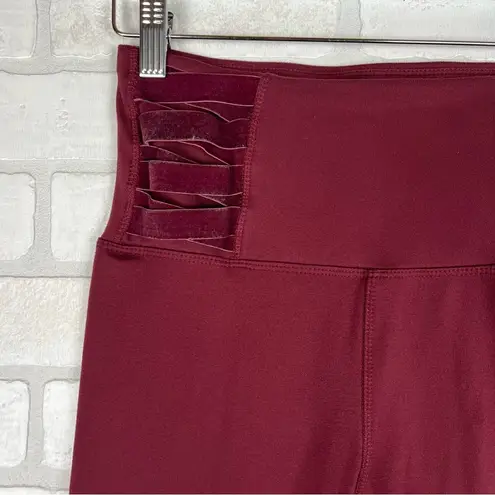 Burgundy Bally Valentina Ankle Legging, Size Small, Velvet Crush Red