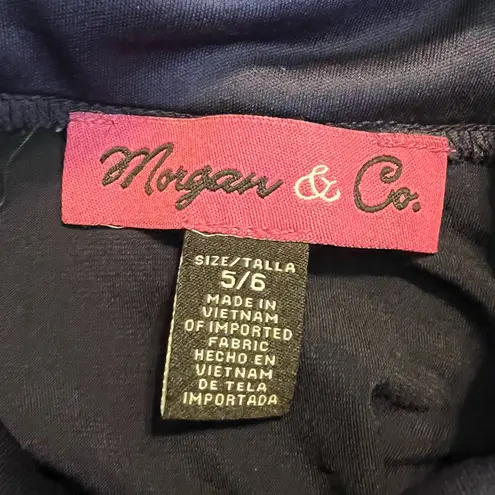 MORGAN & CO formal dress navy with sequins size 5 / 6 Blue