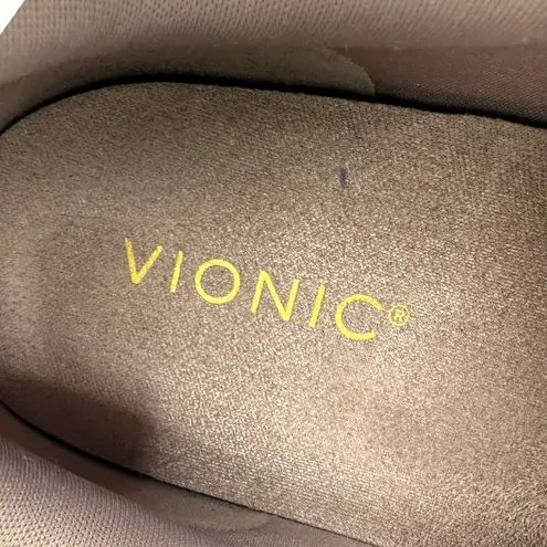 Vionic Women's Elise Leather Sneakers Magnolia Dusk Mauve Size 12 Activewear