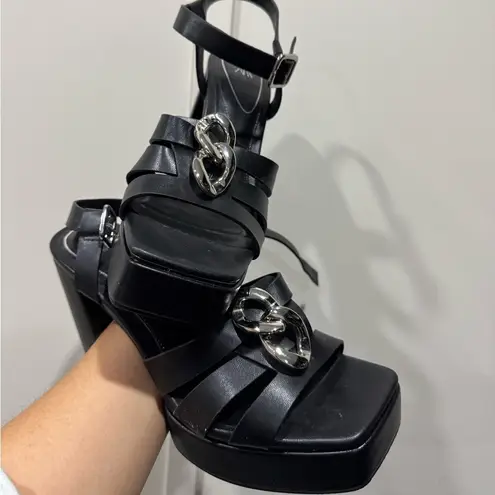 ZARA Black platform heels