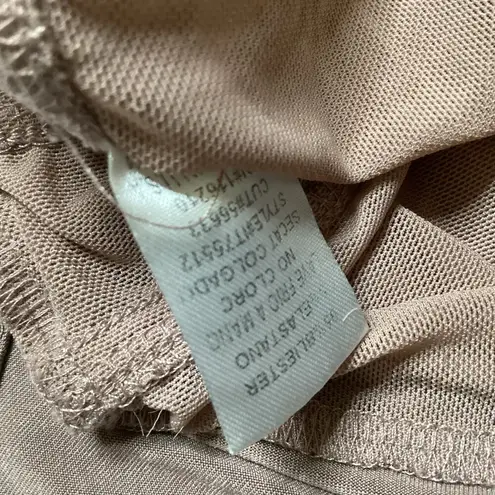 Fashion House Laceup Back Bodysuit Tan Size M