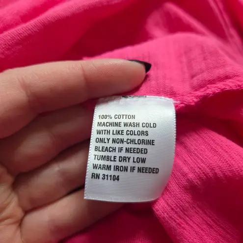 Crown & Ivy  Pink Bell Sleeve Top