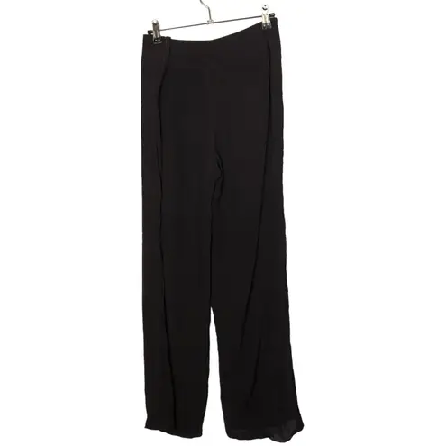 Akris Dark Brown High Rise Wide Leg Silk Trouser Pants 6