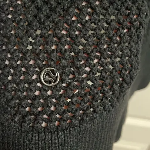 Lululemon  Simply the Vest Black Knit Sweater Tank Top