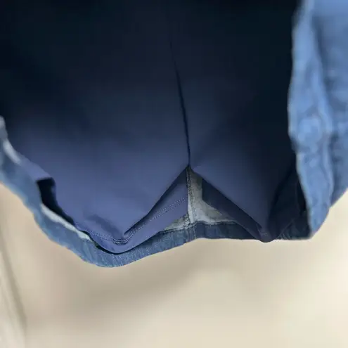 Denim Blue Women's Pull on Stretch Skort Size L