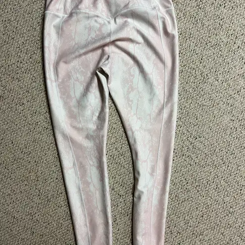Pink and White Patterned Leggings by Calia Snake skin print XL