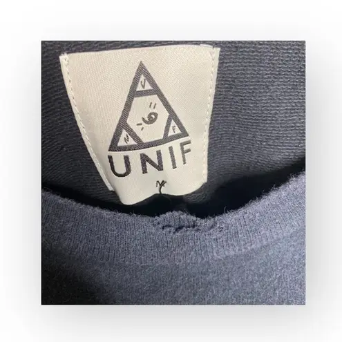 Unif HTF: new ☻ Burn Me Weed Distressed Sweatshirt ☻ Flames ☻︎ Dirty Black ☻︎ M - Image 11