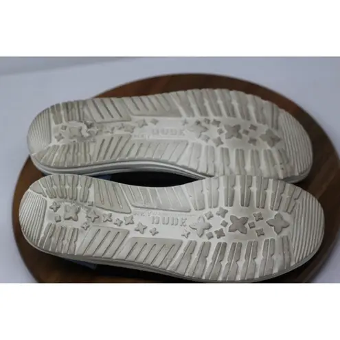 Hey Dude Wendy Chambray Off Black Boho Loafers Comfort Casual Shoes US 7