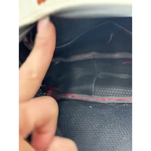 Handmade Guatemala Embroidered Mini Backpack Suede & Woven Fabric Material Brown