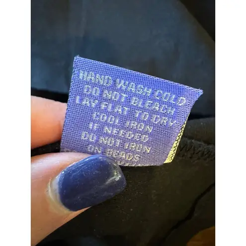 Vivienne Tam Dress Women Medium Black Peter Pan Jeweled Collar A Line Cocktail