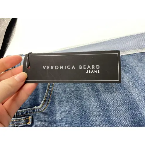 Veronica Beard Jeans Womens 24 Carolyn Tuxedo Stripe Baby Boot Blue NWT