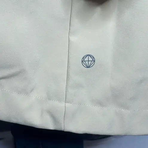 Mondetta Raincoat Hooded Longline Soft Shell Warm Beige Coat Size Medium - Image 8