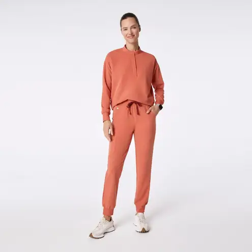 FIGS  Rafaela Oversized Longsleeve Scrub Top in Spiced Cider, Size Large thumbnail 2