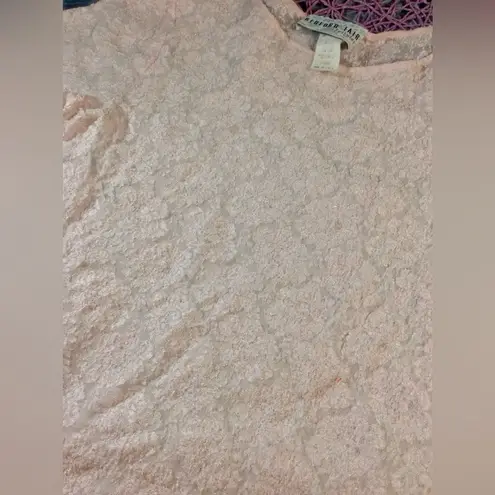 Vintage Light Pink Bedford Fair Small Polyester Semi