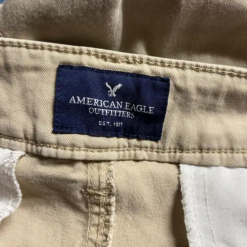American Eagle  Outfitters Beige Stretch Kick Bootcut Pants Women's Size 6