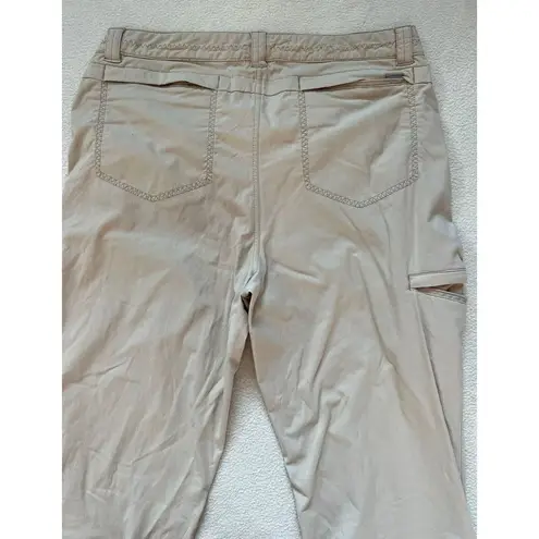 Eddie Bauer  Travex Women's Size 10 Tan Hiking Stretch Roll Tab Pants