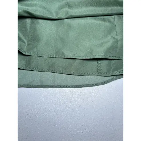 Azazie Tayla Floor Length Chiffon Sheath Dress Size A2 Eucalyptus Bridesmaid