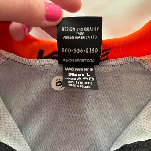Verge Sport Women’s Cycling Jersey – Saladworks Team – Size L Orange Size L