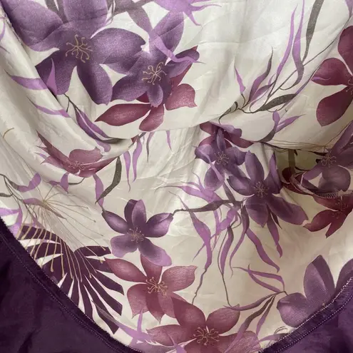 Gilligan & O’Malley Purple Satin Mini Nightgown Dress Size Large