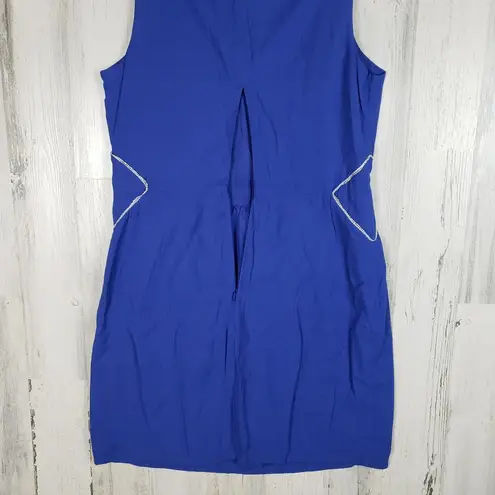 Colorblock NWT Royal Blue Sleeveless V-Neck Mini Dress Women's Size Medium
