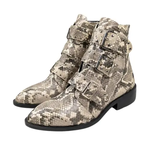 Steven By Steve Madden Steven New York Harmon Snakeskin Design Booties EUC $150 Size 8.5 S3151 - Image 6