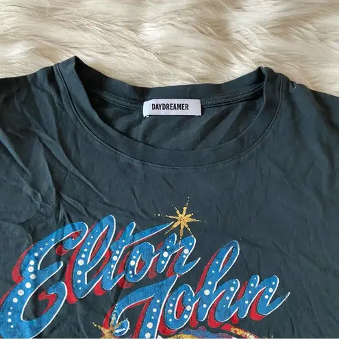 Daydreamer Black Red Blue Elton John Rocket Man Concert Oversized T-Shirt Sz S