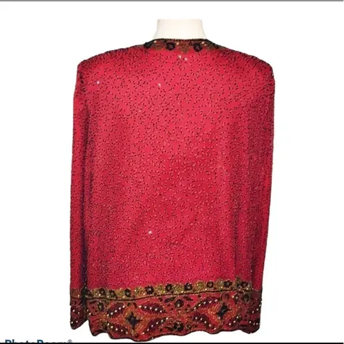 Laurence Kazar Vintage Red Jacket Size 2X