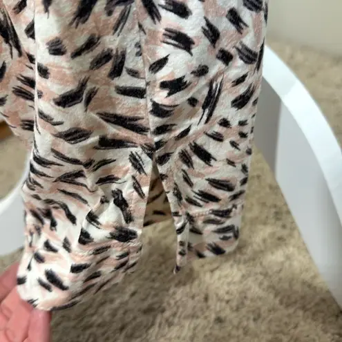 Soma Cool Nights Pink and Black Top and Matching Pants Set.