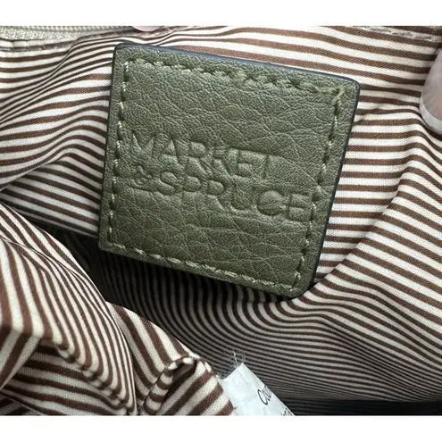 Market And Spruce Green Shoulder Purse Bag Inside Pocket Snap Classic Soft