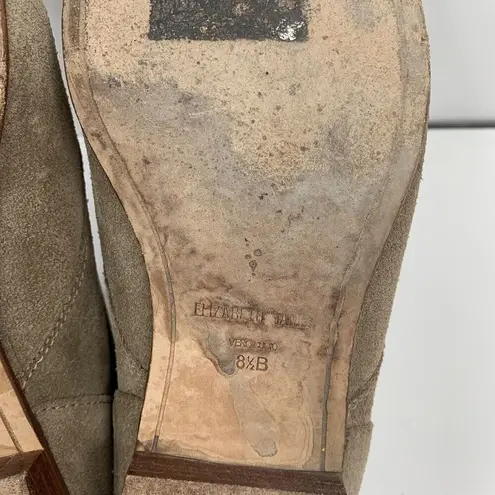 Elizabeth and James Size 8.5 B Bootie E-Camo Lace Around Suede Tan Stone Women’s