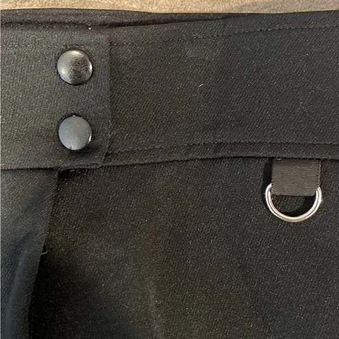 Vintage Kaelin Schoeller Stirrup Stretch Snow Ski Pants Black Wool Blend Size 6