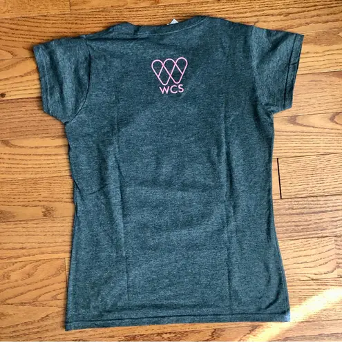 Gildan  Soft Cotton Washington DC Zoo Logo Print Gray Tee Women’s Size M NWOT