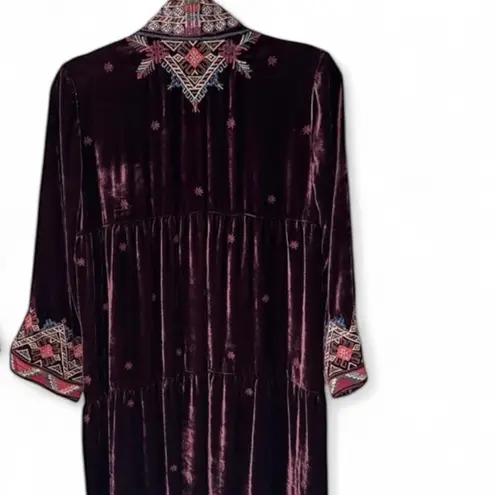 Johnny Was embroidered velvet tiered Ravi kimono jacket NWT
