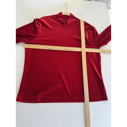 Lands End Velvet Mock Neck Top Women’s XL 18