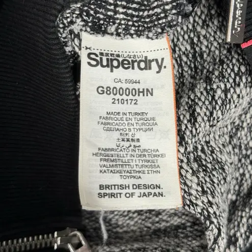 Superdry Dress Womens Medium Black Gray Cut & Sew Sweatshirt Dress Streetwear